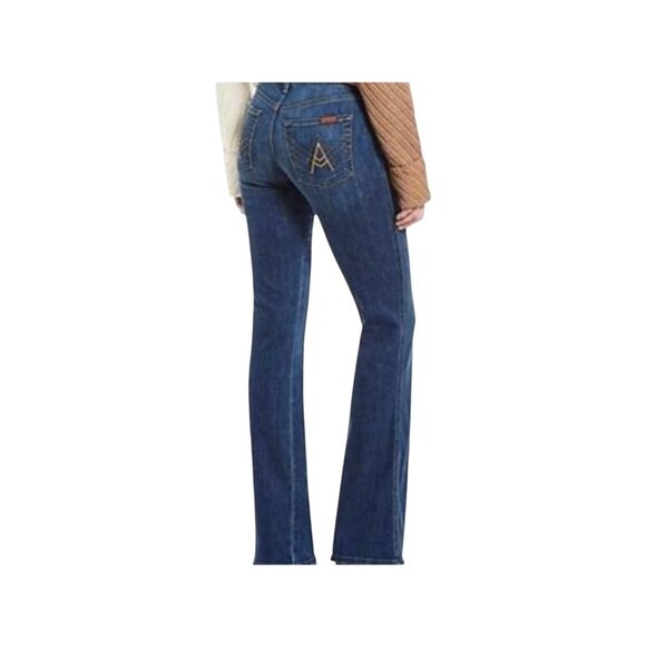 7 For All Mankind ‘A’ Pocket Womens 29x33 Flare Jeans - Picture 1 of 16
